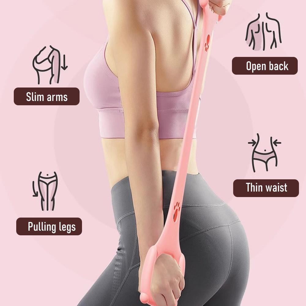 1 buc Bandă de Rezistență Siliconică ProFlex în formă de 8 pentru Yoga - Coardă Elastică Universală pentru Fitness și Stretching pentru Spate, Talie, Braț