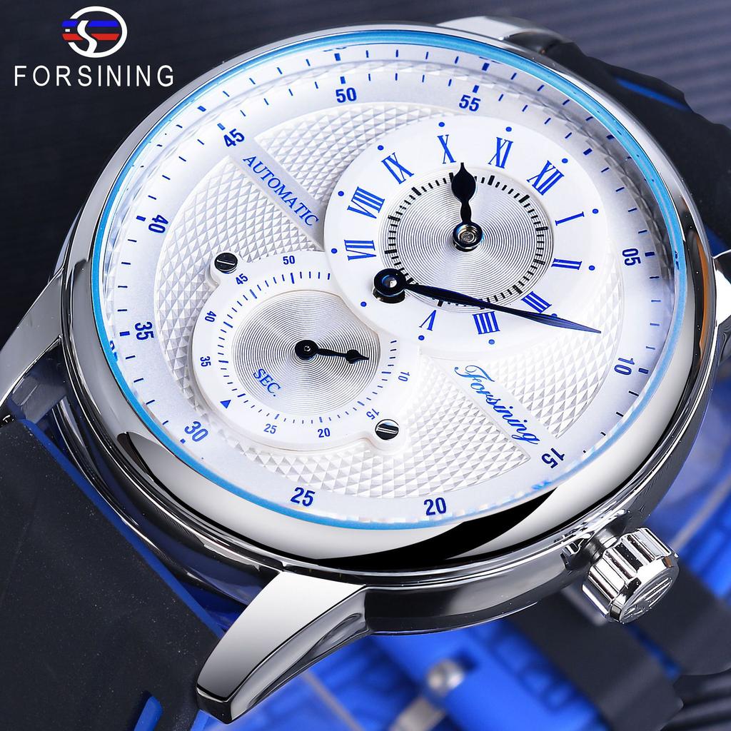 Forsining Herren Sport Rennzifferblatt Mechanische Uhr Mode Automatische Mechanische Uhr