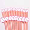 Fun Plastic Straws for Parties Reusable Naughty Drinking Straws Humorous Colorful Straw Creative Bachelorette Birthday Wedding Decorations