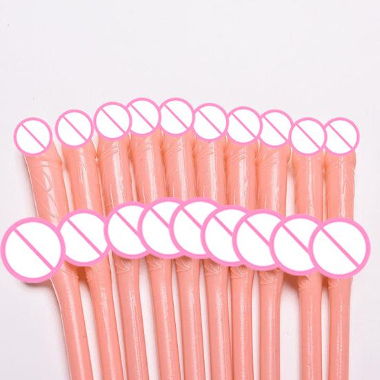 Fun Plastic Straws for Parties Reusable Naughty Drinking Straws Humorous Colorful Straw Creative Bachelorette Birthday Wedding Decorations