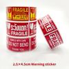 250Pcs/Roll Care for Goods Fragile Warning Label Stickers Fragile Roll Sticker  Fast Drop Shipping