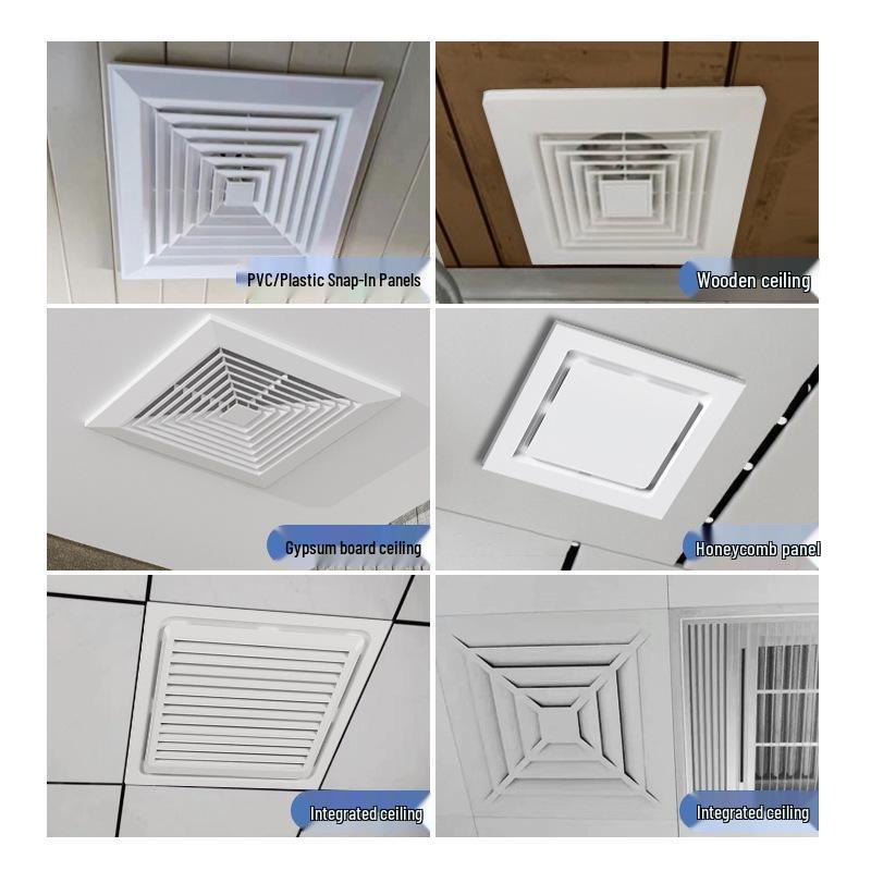 Chess & Card Room Ventilation Fan: Powerful, Silent Ceiling-Mounted Exhaust for Kitchen & Bathroom