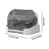 Portable Baby Bottle Drying Rack & Organizer - Dustproof Storage Container with Removable Drip Tray, Hygienic Feeding Accessorie