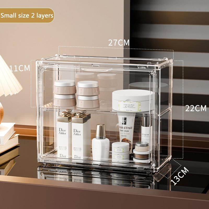 Three Layer Transparent Display Rack Large Capacity Dustproof Handmade Anime Car Model Blind Box Storage Box Jewelry Sorting Box