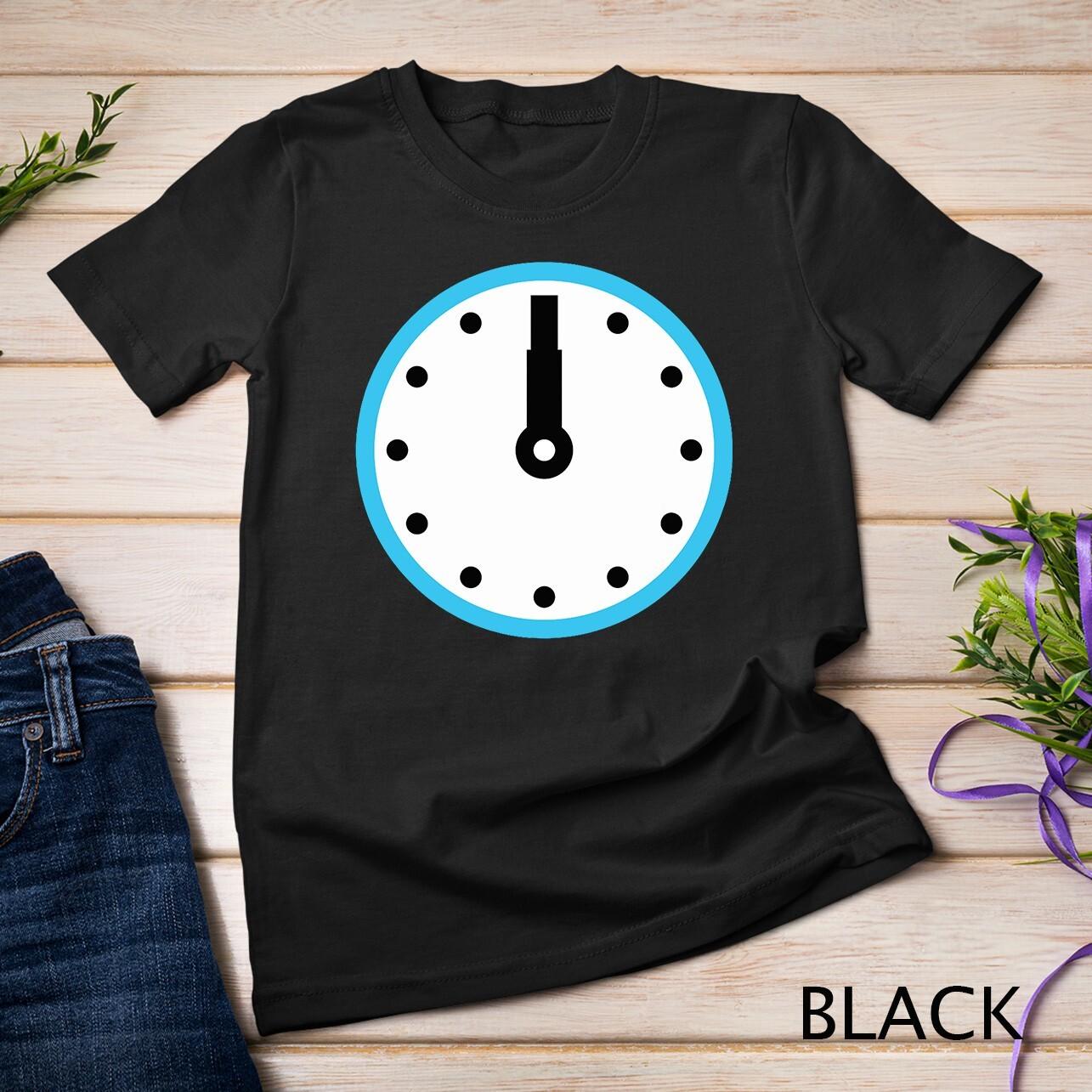 Twelve O’Clock Clock Face Twelve O’Clock Costume Premium Unisex T-Shirt Mens Womens Tees Top M