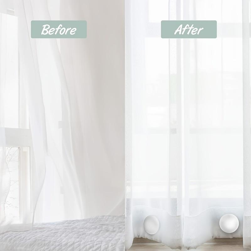 4ks Magnetická závaží na sprchový závěs, Silikonem potažená nerezová závaží na vložku sprchového závěsu, Odolná venkovní závaží na závěsy na ubrus, Závěsy,