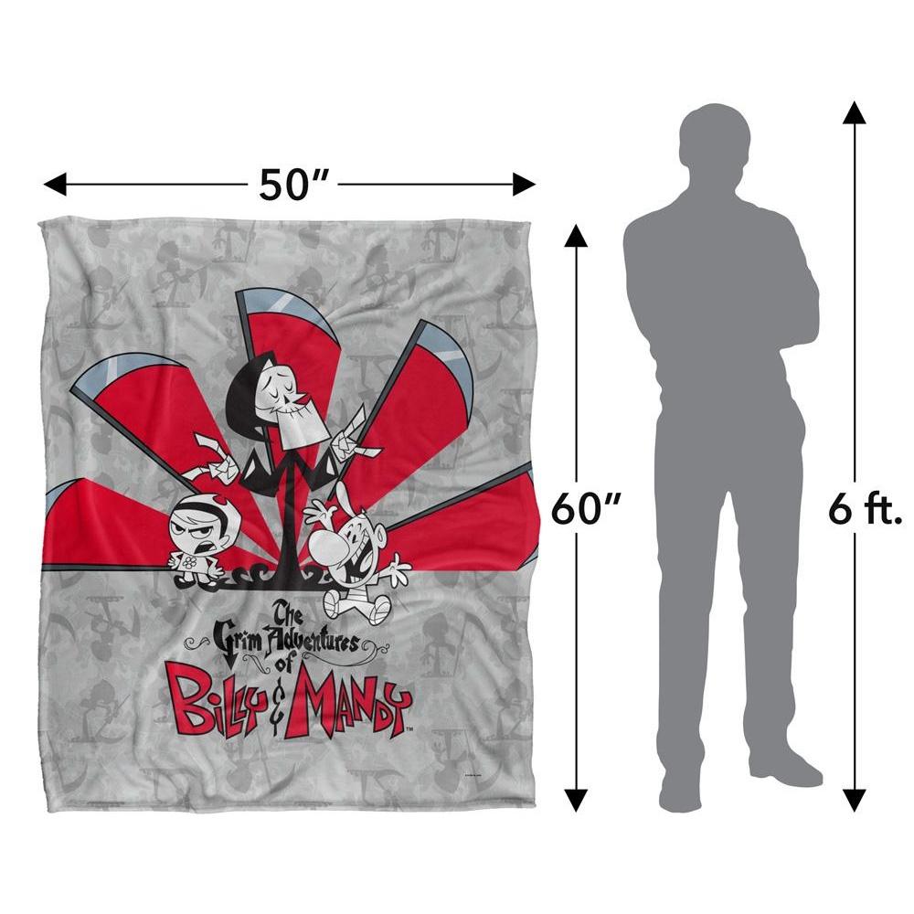 The Grim Adventures Of Billy & Mandy Times Up Silky Supersoft Blanket