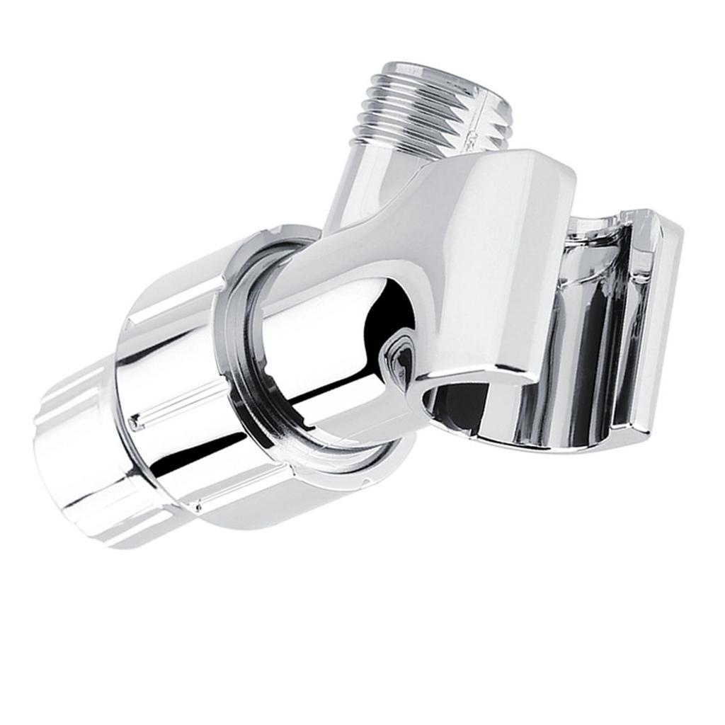 Chrome Plating 3-Way Shower Head Diverter Shower Arm Mounted Bracket Bathroom Accessories