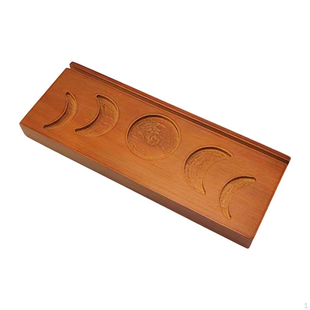 Wooden Tarot Reading Decorative Tray Board Altar Stand for Pagan