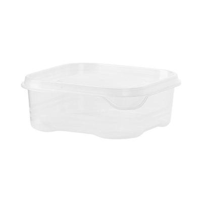 350 ml Kühlschrank Lebensmittel Frischhaltebox Quadratisch Transparent PP Mikrowellengeeignet Gemüse Fleisch Versiegelte Box Kühlschrank Organizer