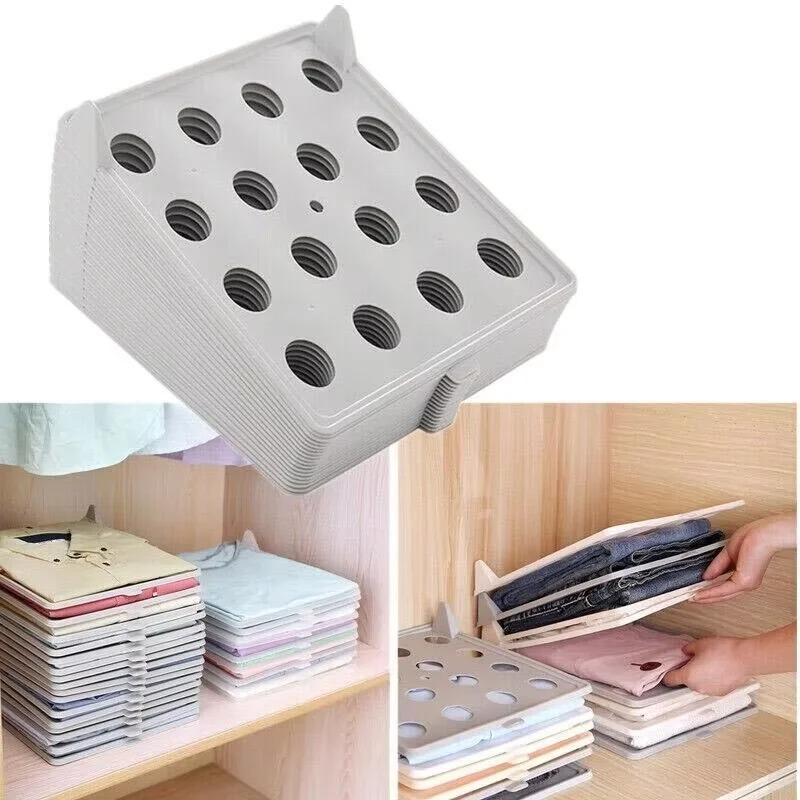 1/5pcs Shirt Organizer T Shirt Folder Board Clothing Lazy Folding Board Dividers Stackable Multi-Functional Wardrobe Storage