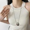Asian Blogger-Inspired Saddle Bag Necklace: Luxury Women's Niche Sweater Chain Accessories