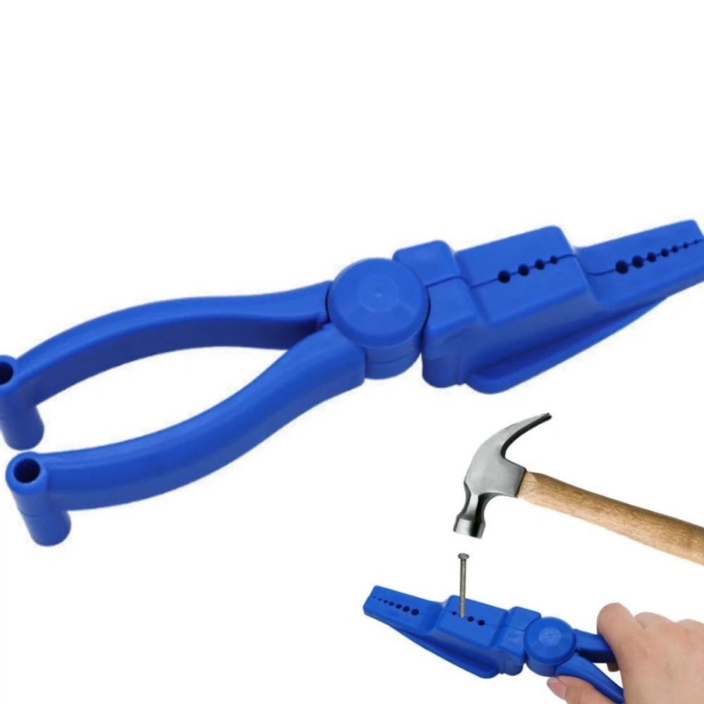Plastic Sliding Joint Nail Holding Pliers Anti-Slip Nailing Auxiliary Clamp Hammering Nails