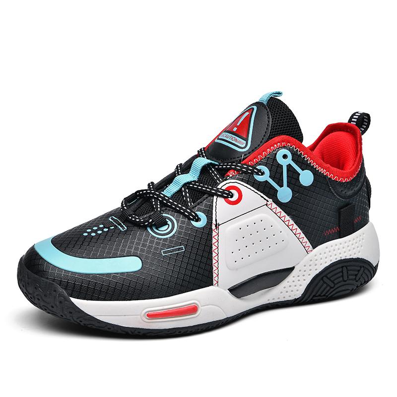 New Basketball Shoes Men Yu Shuai 15 College Students Non-slip Cushioned Sports Shoes Rubber Outsole Leisure Running Shoes