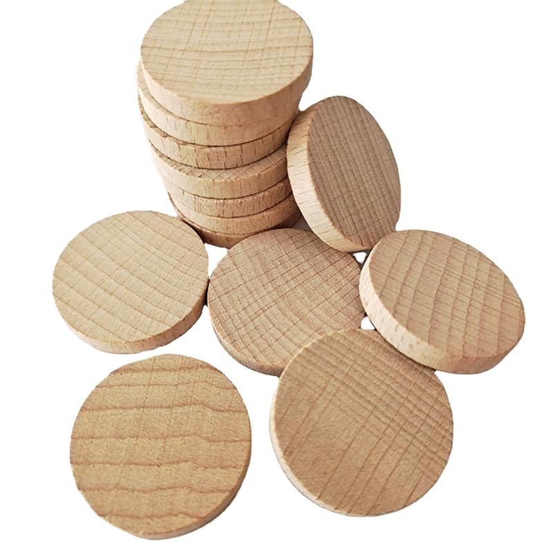 Unfinished Wooden Discs for Handmade Art Crafts Cutouts Ornaments Wedding Decors