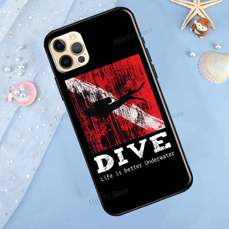 

Чехол для телефона Dive Scuba Divers для iPhone 11 Pro Max XS XR X 12 13 Mini SE 2020 6S 7 8 Plus 13 Pro Max iPhone 13Pro MAX