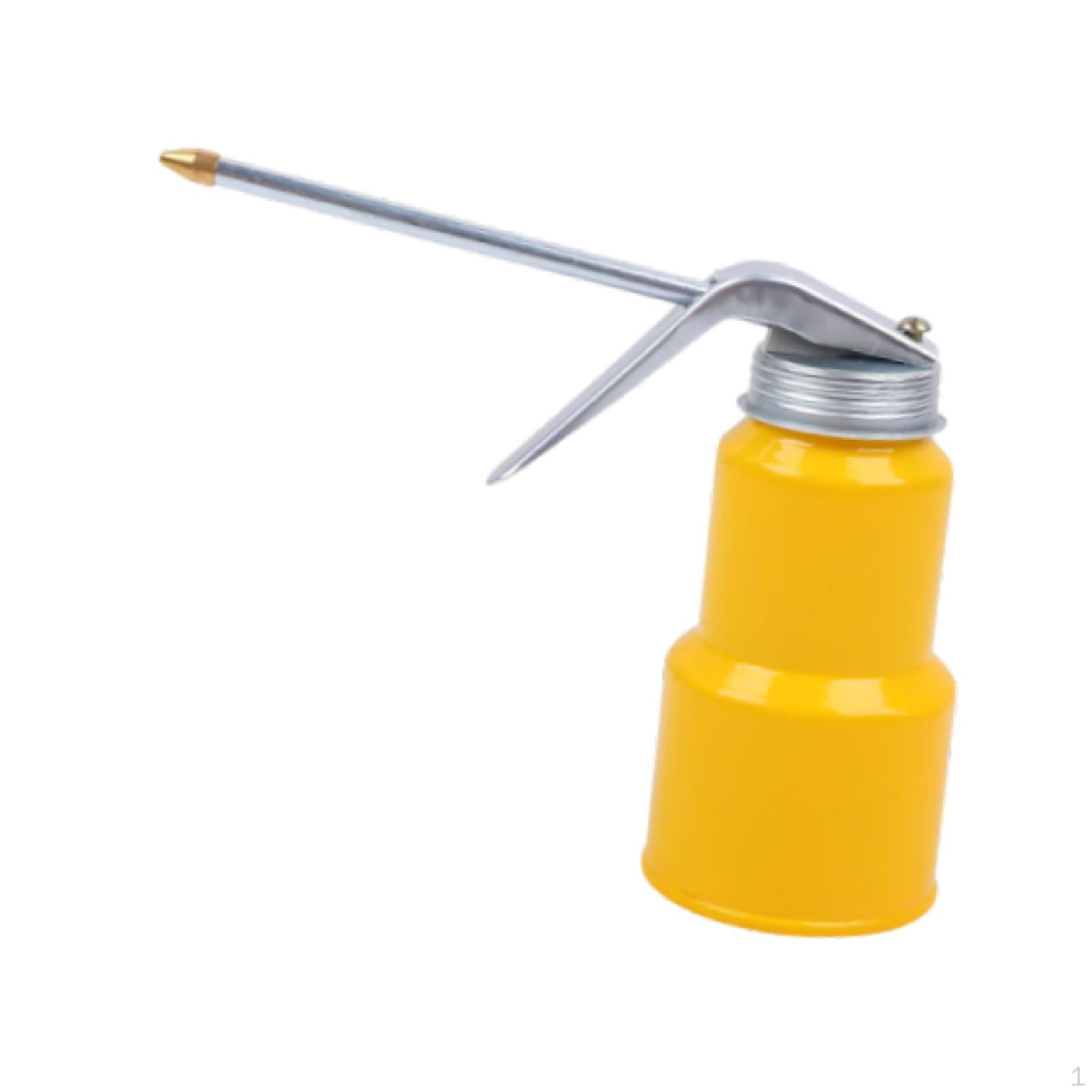 

Hand Pump Oiler Can High Pressure Straight Spout Compact Lubrication Oiling Oil Spray for 300ml_Yellow Metal Can