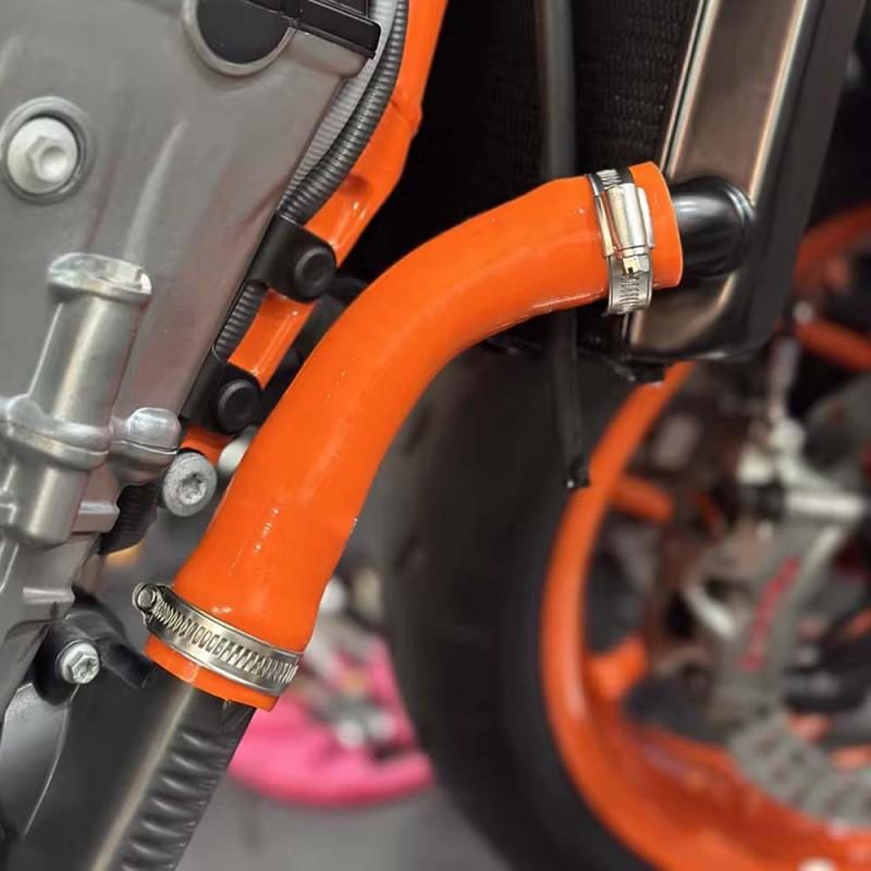 Upgraded Radiator Hose Kit KTM Duke 790 890 Leak-Proof Reinforced Silicone Coolant Black Orange