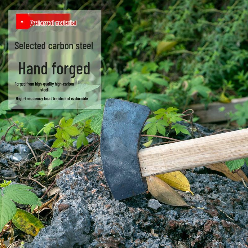Mason's Hammer Set: Square and Flat Head, Pointed Head, Forged Iron, Round Head for Mining.