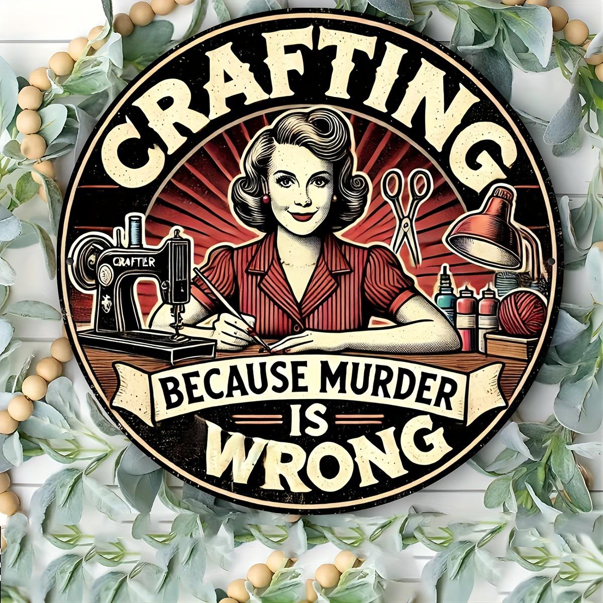 

Vintage Craft Themed 8x8 Inch Aluminum Wall Sign чистый