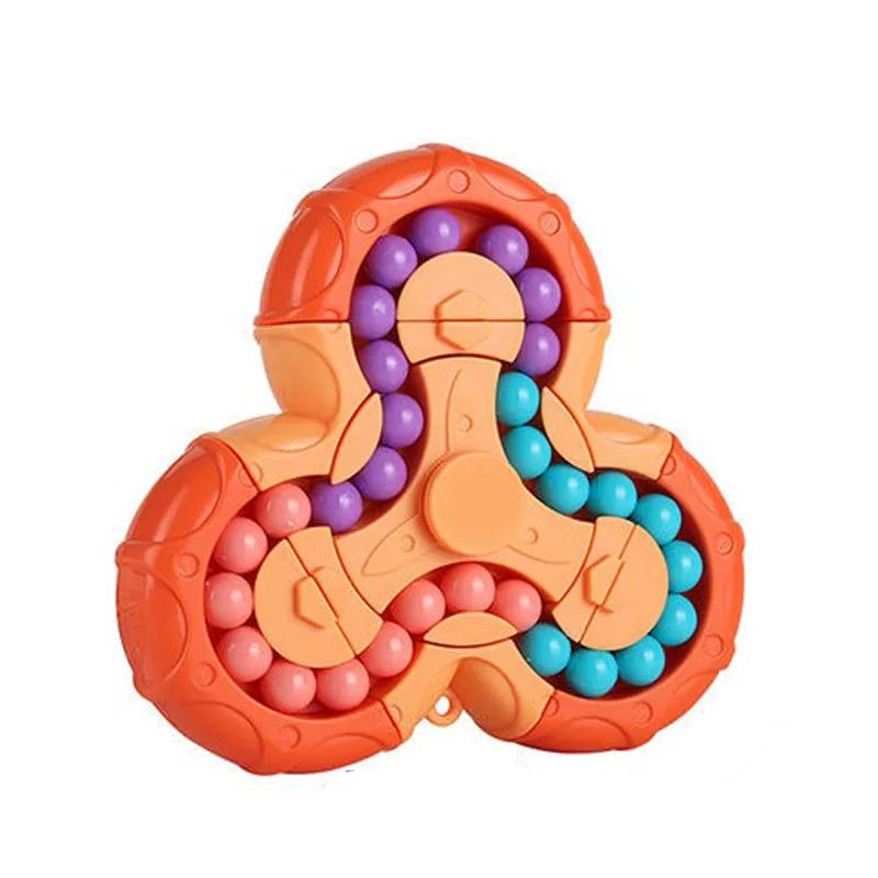Six-sided Rotation Finger Bean Intelligence Gyro Antistress Fingertip Cube Learning Educational Magic Disk For Kids