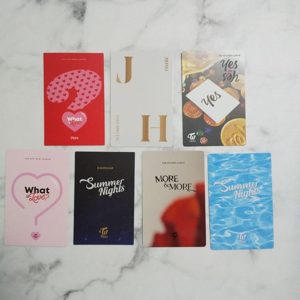 [USED] TWICE Jihyo bonus trading cards & postcards and 9 other official products
