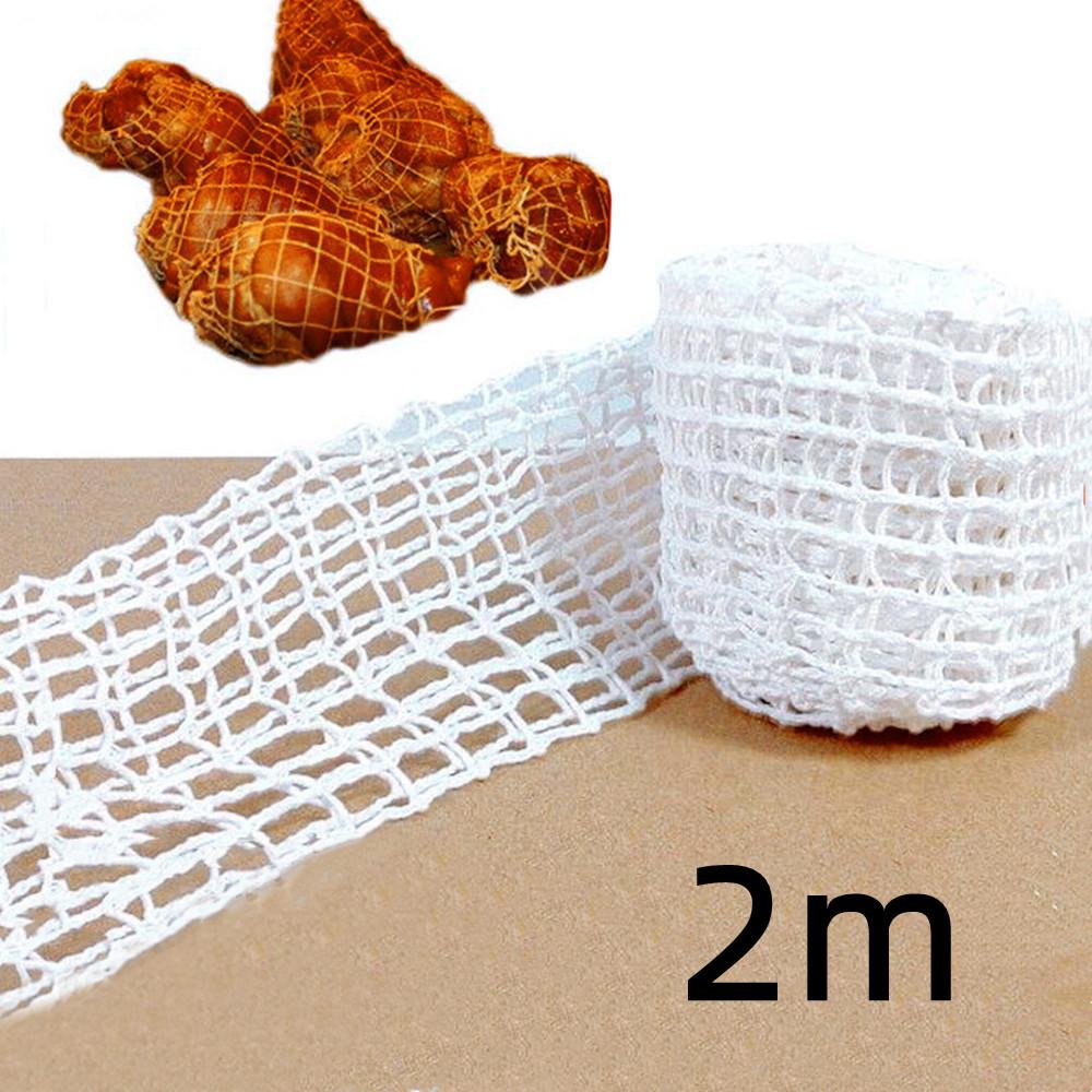 1/2/3 Metri Plasă de Bumbac pentru Carne Plasă pentru Șuncă și Cârnați Instrument de Gătit Carne Sfoară de Măcelar Rulou de Cârnați Cârnați Hot Dog Ambalaj