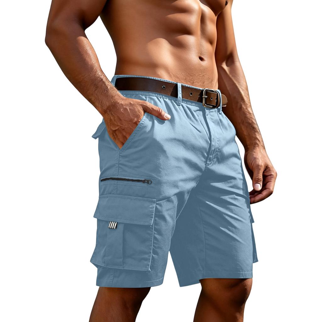 Men’s Relaxed Fit Cargo Shorts with Multiple Pockets Summer Lightweight Shorts for Outdoor Activities