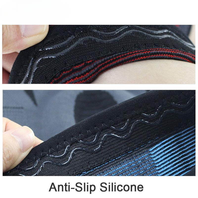 1PC Compression Knee Brace Support Silicone Spring Stabilizer Knee Pad Sports Basketball Volleyball Patella Knee Protector