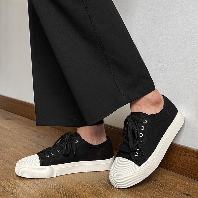 Fashion Casual Flats 2025 New Comfortable Canvas Sneakers Mens Outdoor Non-slip Thick Bottom Board Shoes Tennis Sneakers Vulcanize Shoes