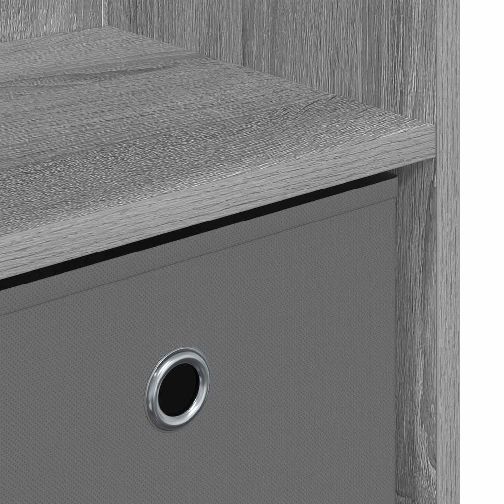 Sideboard with Drawers Grey Sonoma 102 x 32 x 73.5 cm