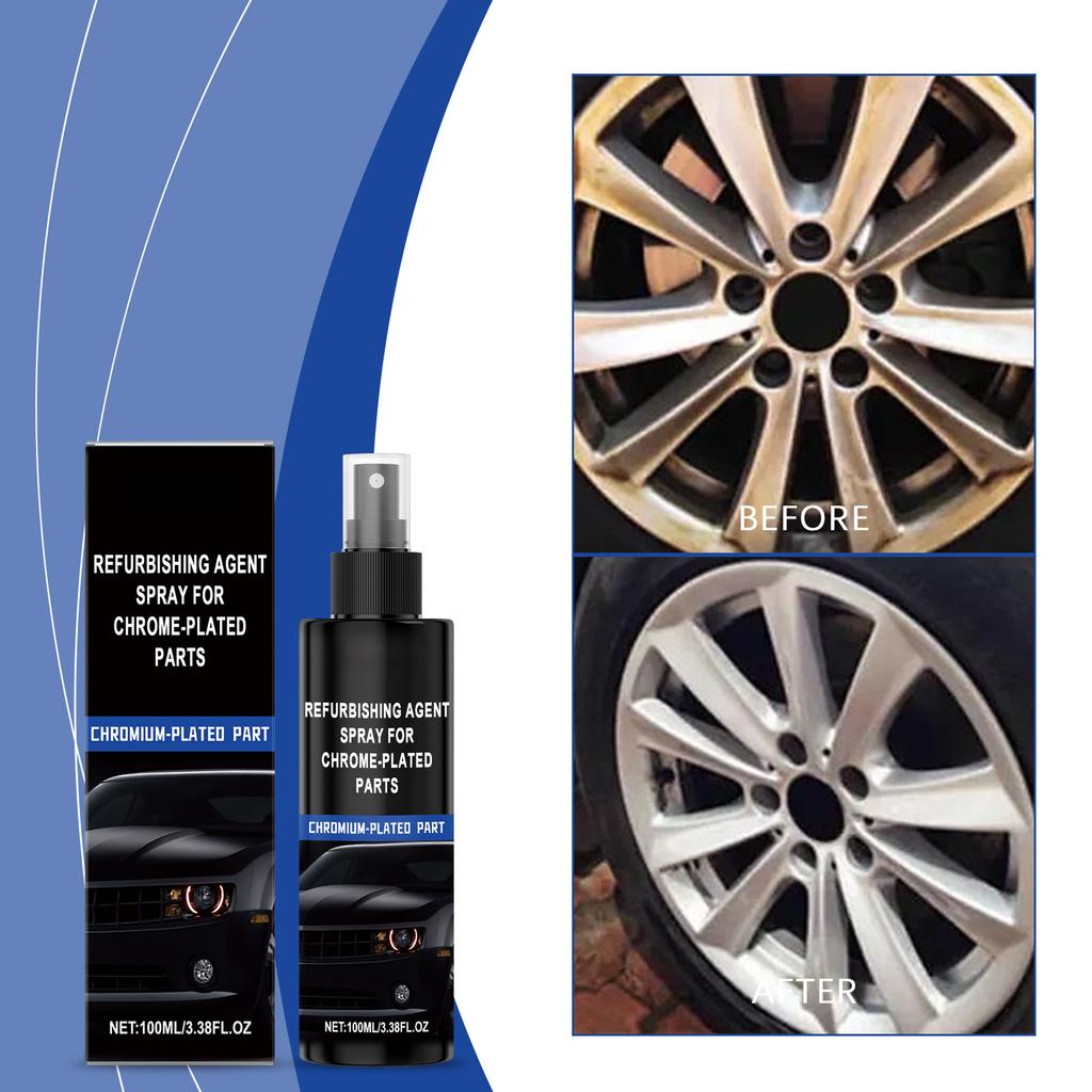 Čistič chromu; Lešticí sprej na kov; Sprej na deoxidaci auta(100 ml)