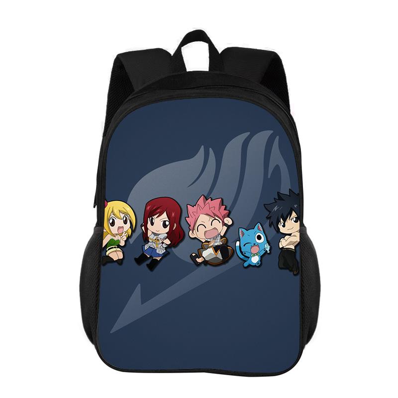 FAIRY TAIL Backpack Cartoon Anime Printed Student Boys and Girls New Large Capacity Versatile Lightweight