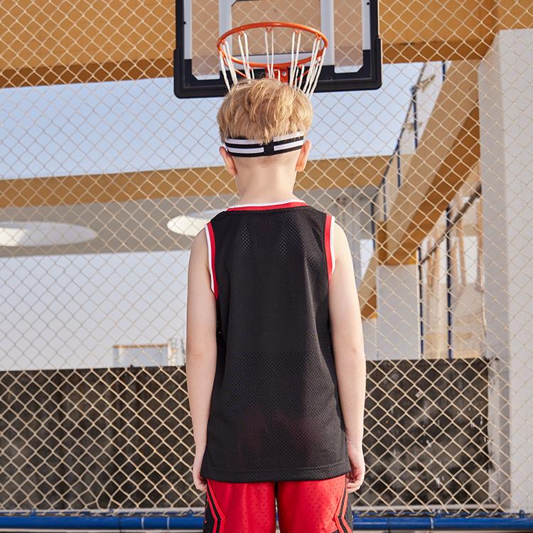 Jordan Atmungsaktives Mesh Sport Tank Top Basketballtrikot Kinder Tops Schwarz JD2122004GS-001