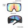 Big Frame Oversized Wrap Sunglasses Women For Men Vintage Flat Top Sun Glasses For Men Luxury Brand Designer Steampunk Shade