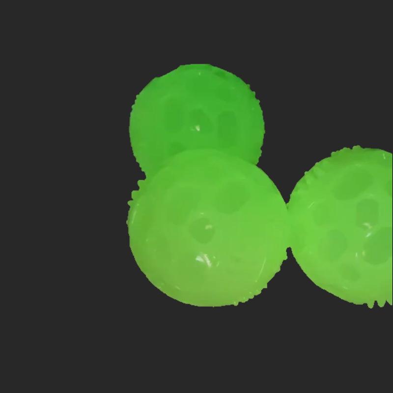 Elastic Luminous TPR Dog Toy Ball - Bite-Resistant Squeaky Toy for Teeth Cleaning