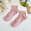 Women's Spring and Summer Thin Solid-color Cotton Socks, Women's Summer Mesh Sweat-absorbing Sports Boat Socks