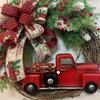15.7 Inch Christmas Wreath Decor Garland Artificial Flower Wreath Perfect For Christmas And New Year Decoration Easy Install