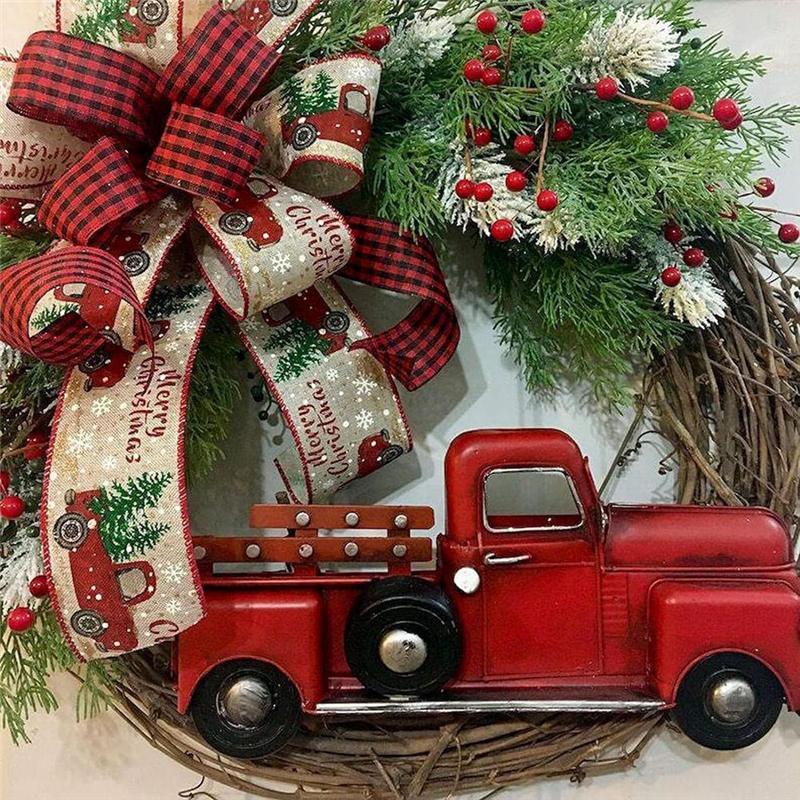 15.7 Inch Christmas Wreath Decor Garland Artificial Flower Wreath Perfect For Christmas And New Year Decoration Easy Install