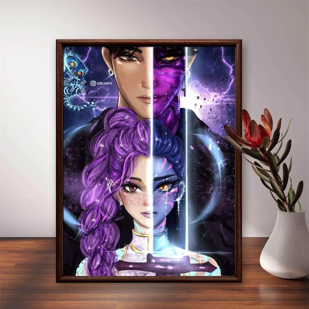 Nuovo Film Pop KPop Demon Hunters Pittura Diamante 5D Fai da Te Rotonda Completa Decorazione Estetica per Soggiorno Camera da Letto Bar Regalo