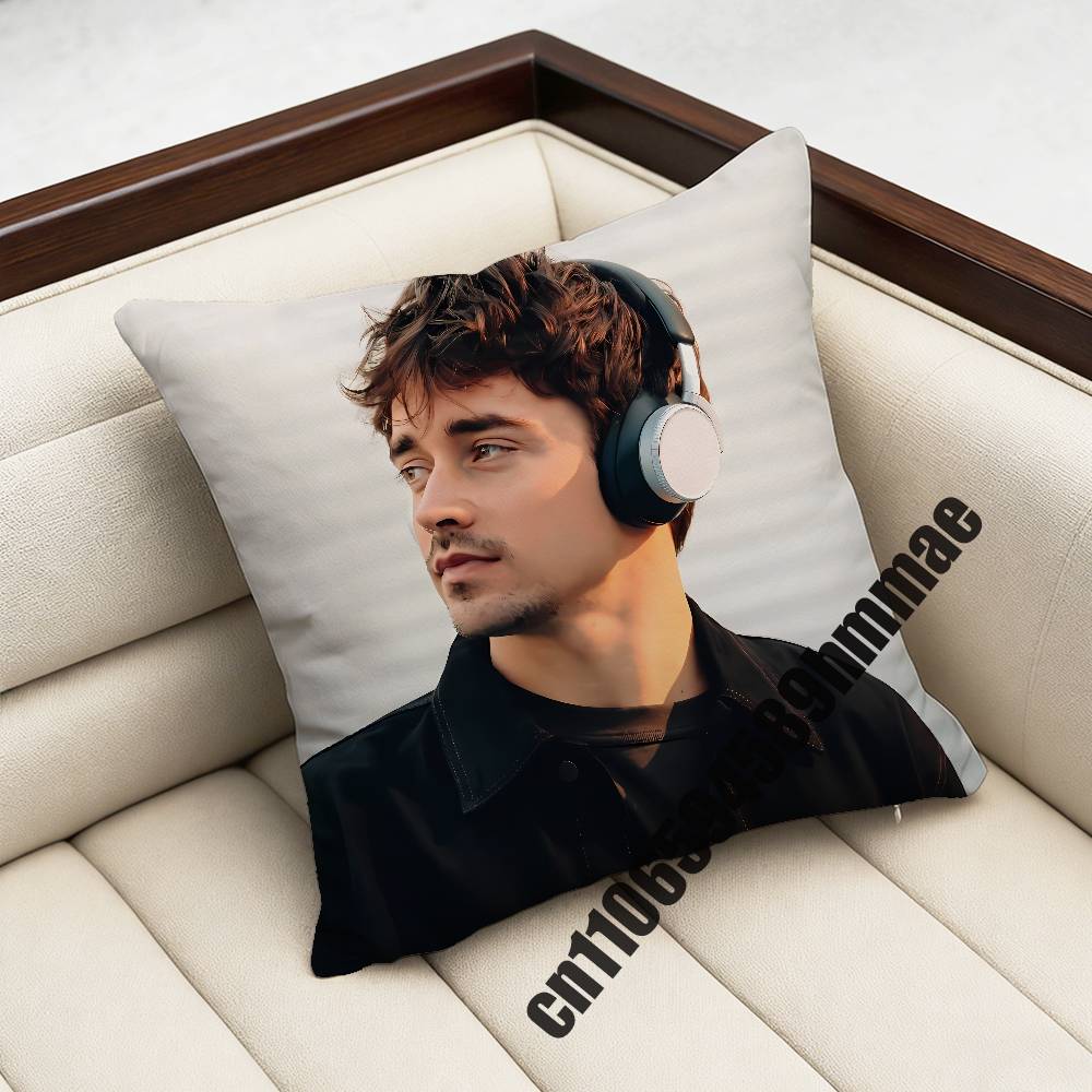 For CCharles Leclerc Throw Pillow Case Sham xcm xcm Square Car Pillowcase Pad Cushion Cover