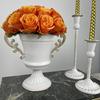 NEW Metal Urn Planter Trophy Cup Flower Vase Bow Vintage Style Flower Pot Wedding Centerpieces Vase for Wedding Party Decoration