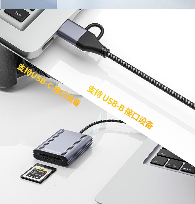 High-Speed CFexpress Type B Card Reader, USB 3.2, 10Gbps