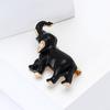 Alloy Enamel Elephant Temperament Brooch South East Asia Versatile Men'S And Women'S Clothing Corsage Ornament Pin