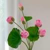 High-End Artificial Lotus Flower and Seed Pod Ornament for Living Room or Buddhist Hall Decor