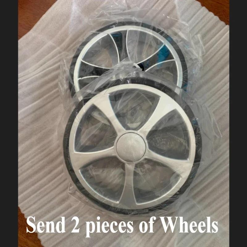 

EVA Wheel for Shopping Cart, Wear Resistant Non-slip Damping Wheels, Metal Bearing Diameter 20cm, Durable Replacement