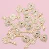 20Pcs Silvery Lock And Key Charms Pendants For Jewelry Making Diy Necklace Bracelet Key Chain Accessories Valentine'S Day Gift
