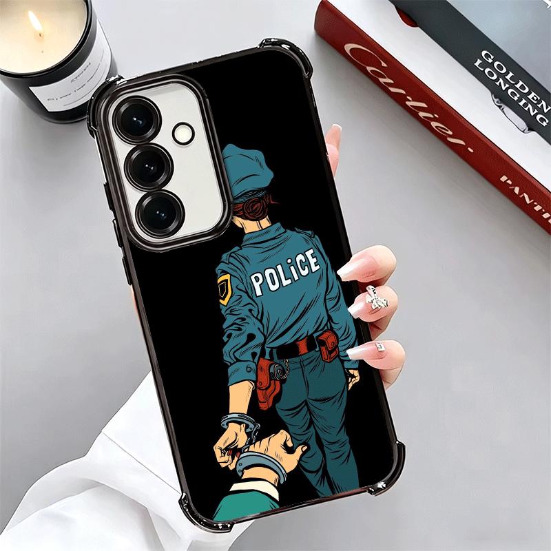 Police FBI ID Card Swat Soft Phone Case For Samsung A17 A27 A07 A37 A57 A16 A56 A15 A55 A14 A54 A13 A53 A26 A36 A25 A35 A24 A34