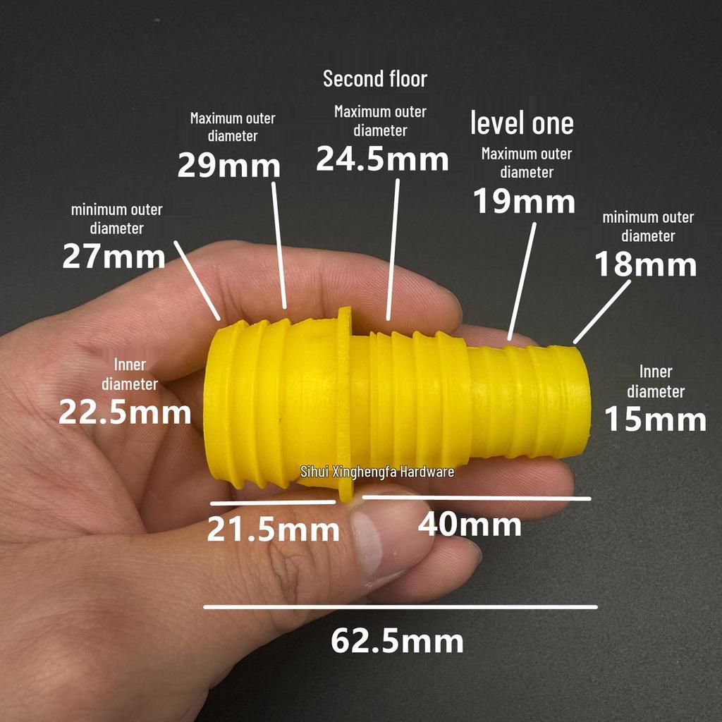Washing Machine Drain Pipe Reducer Extender - Large To Small Connector Fitting