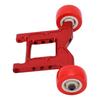 RC Porous Rear Anti Rolling Wheel Head Up Wheel for Arrma Granite for Typhoon 1 10 RC CarRed